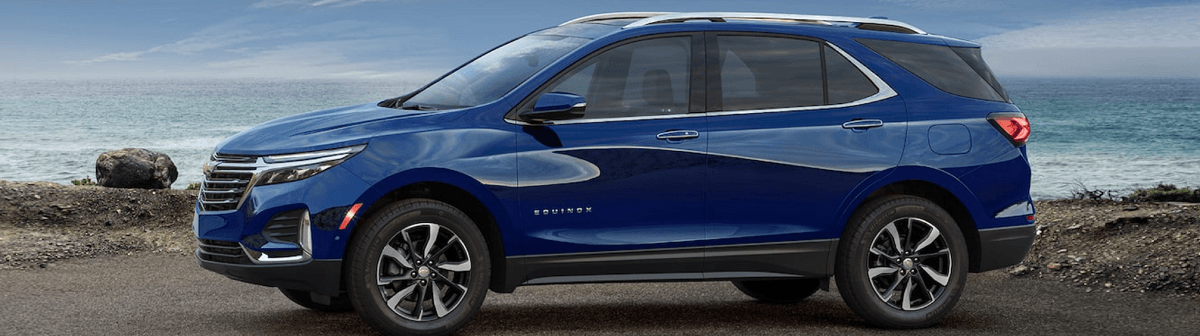 Used blue Chevy Equinox