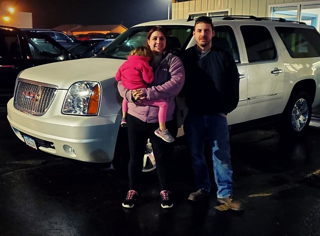 Congratulations to Aubrey and John U. from Dubuque, Iowa on their new GMC Yukon XL!