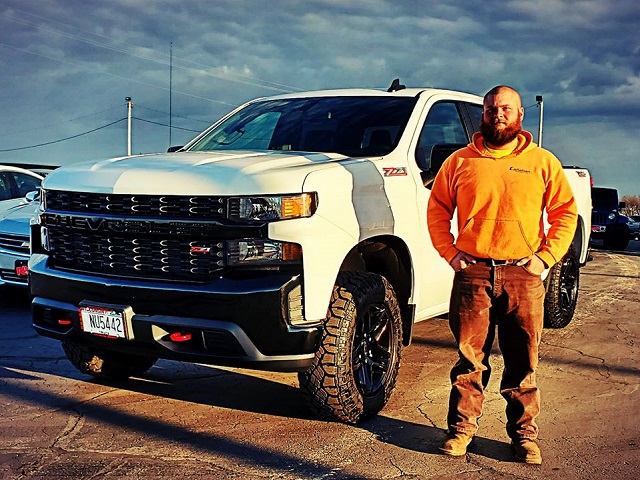 Congratulations to Brennan on his brand new 2019 Chevy Silverado 1500 Custom Trail Boss.